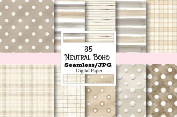 A Practical Guide to the Neutral Boho Digital Paper Pack