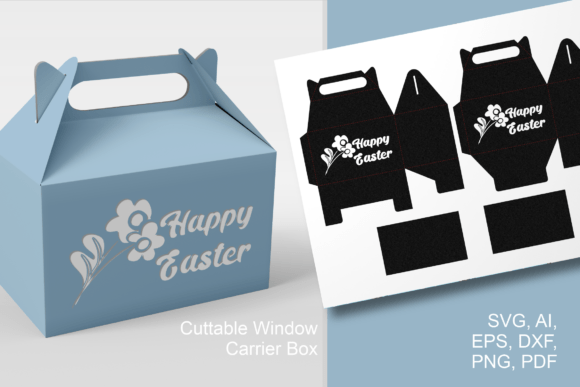 Crafting Easter Joy: The Floral Happy Easter Gable Favor Box