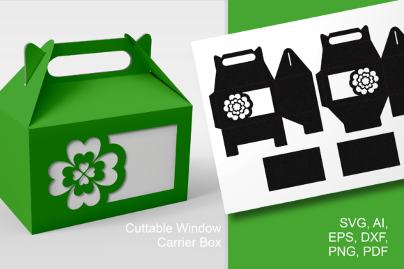 Crafting Luck and Charm with the 4 Leaves Clover Wide Window Gable Box