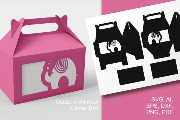 Create a Custom Elephant Baby Shower Favor Box