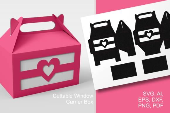 Heart Window Gable Box Template SVG: A Strategic Asset for Creative Packaging