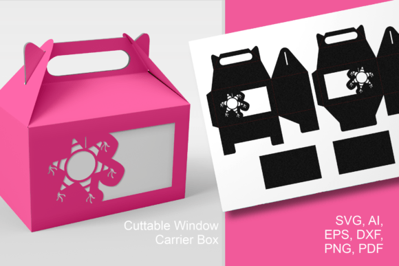 Pinata Wide Window Gable Favor Box: A Practical Design Asset