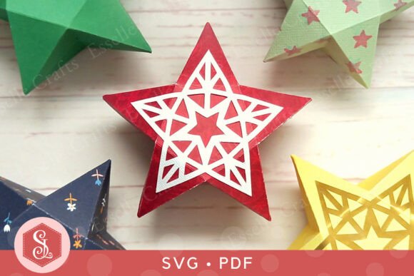 Star Treat Box SVG PDF Templates: Your Solution for Stylish Last-Minute Gifts