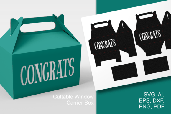The Art of Making Moments Special with the Congrats Text Cutout 2 Gable Box