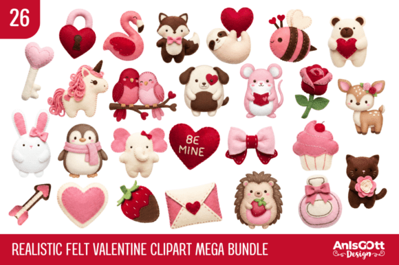 The Cozy Craft Revolution: How Digital Felt Clipart Brings Handmade Charm to Modern Design