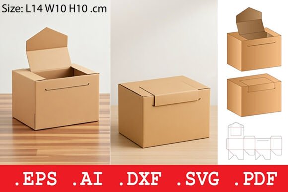 The Envelope Flap Cardboard Box Template