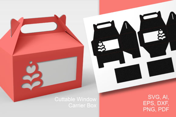 The Scandi Flower Wide Window Gable Gift Box: A Crafting Template for Beautiful Packaging