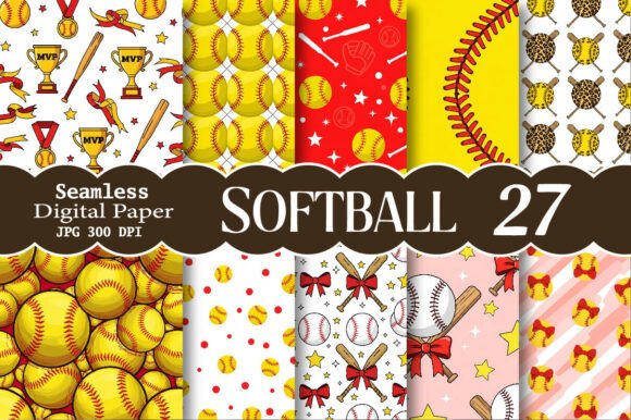 The Seamless Softball Digital Paper Bundle: A Digital Toolkit for Modern Creators