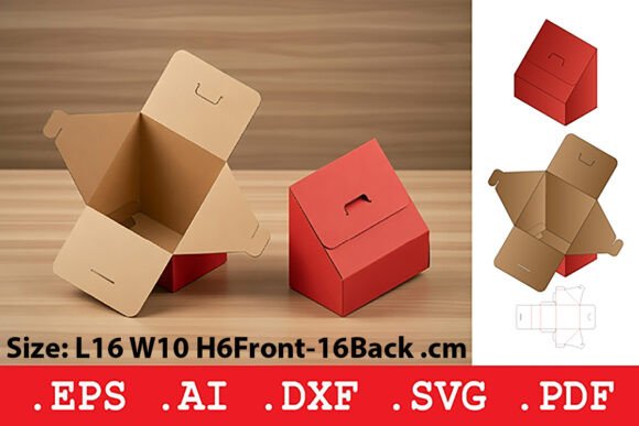 The Slanted Roof Tuck Lid Box: A Unique Packaging Template