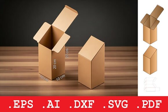 The Slanted Top Folding Cardboard Box: A Modern Design for Retail Impact