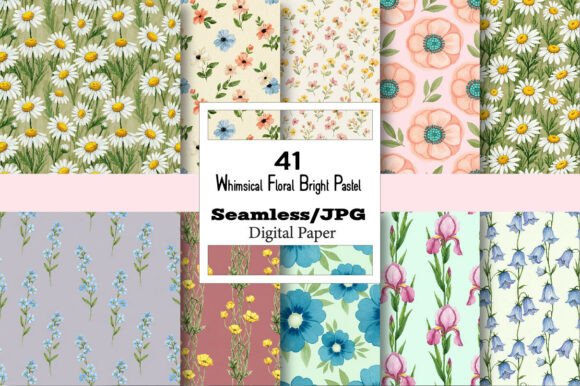 The Versatile Potential of Whimsical Floral Bright Pastel Papers
