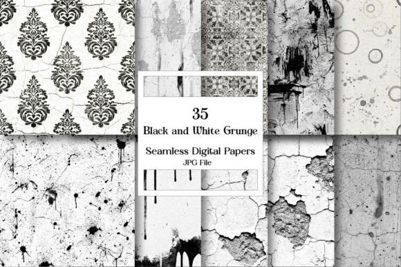The Versatile Power of Black and White Grunge Textures