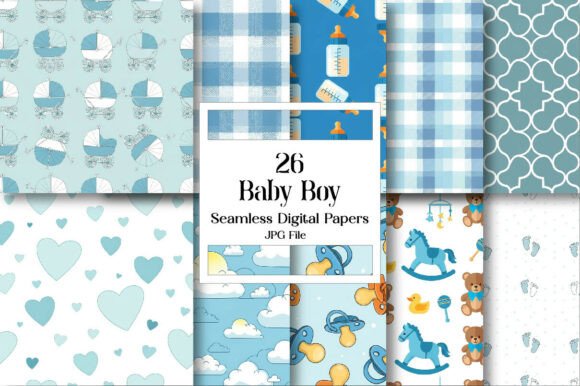 Unlock Creativity with Baby Boy Digital Paper