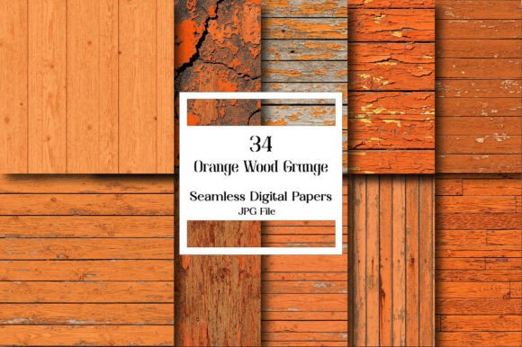 Unlocking Creative Potential with Orange Wood Grunge Textures